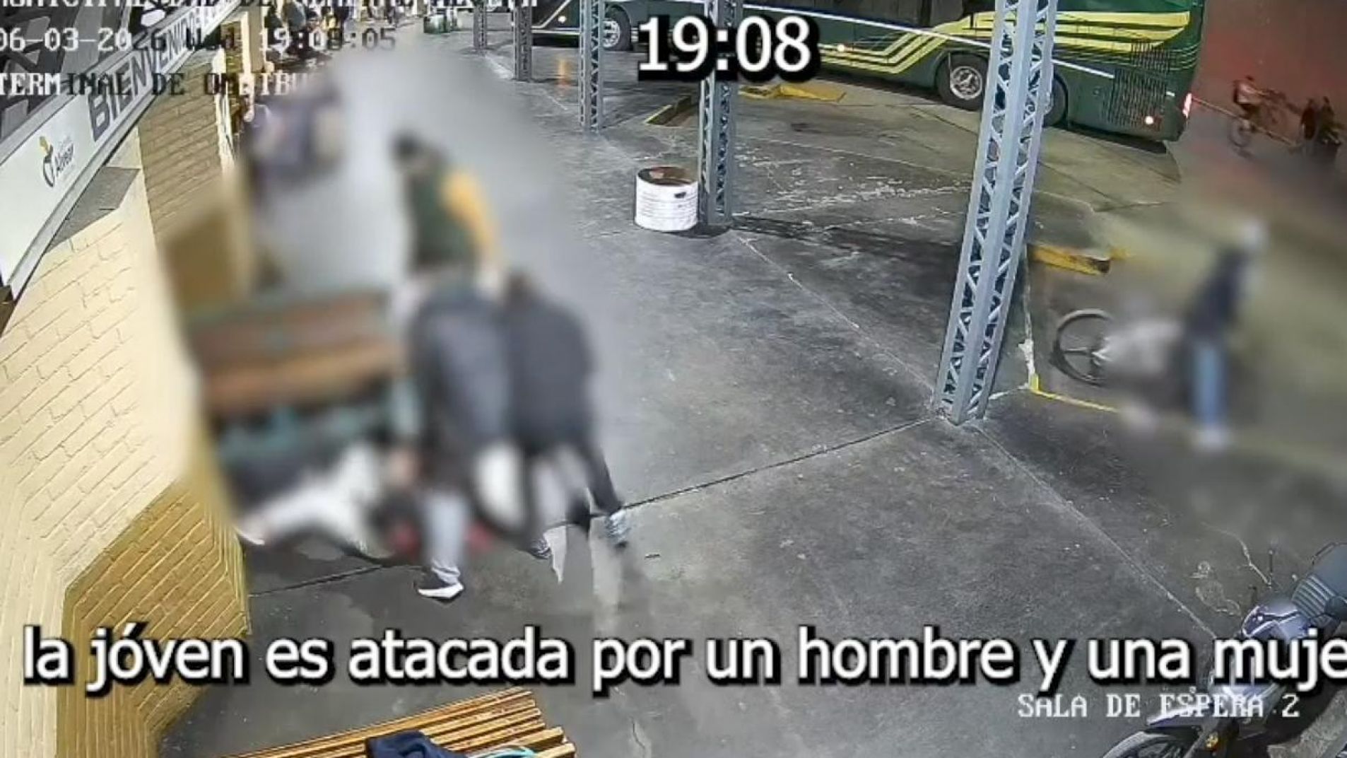 La cobarde agresión sucedió este miércoles por la tarde.