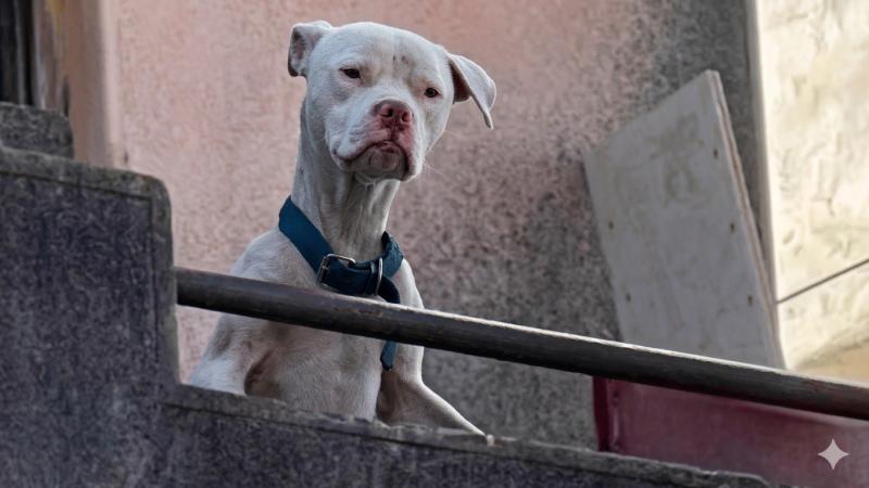 Rescataron de la casa del femicida Barrelier un dogo argentino maltratado