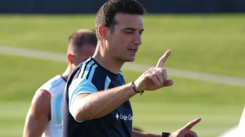 Scaloni comienza a definir el once de la Selección Argentina frente a Honduras