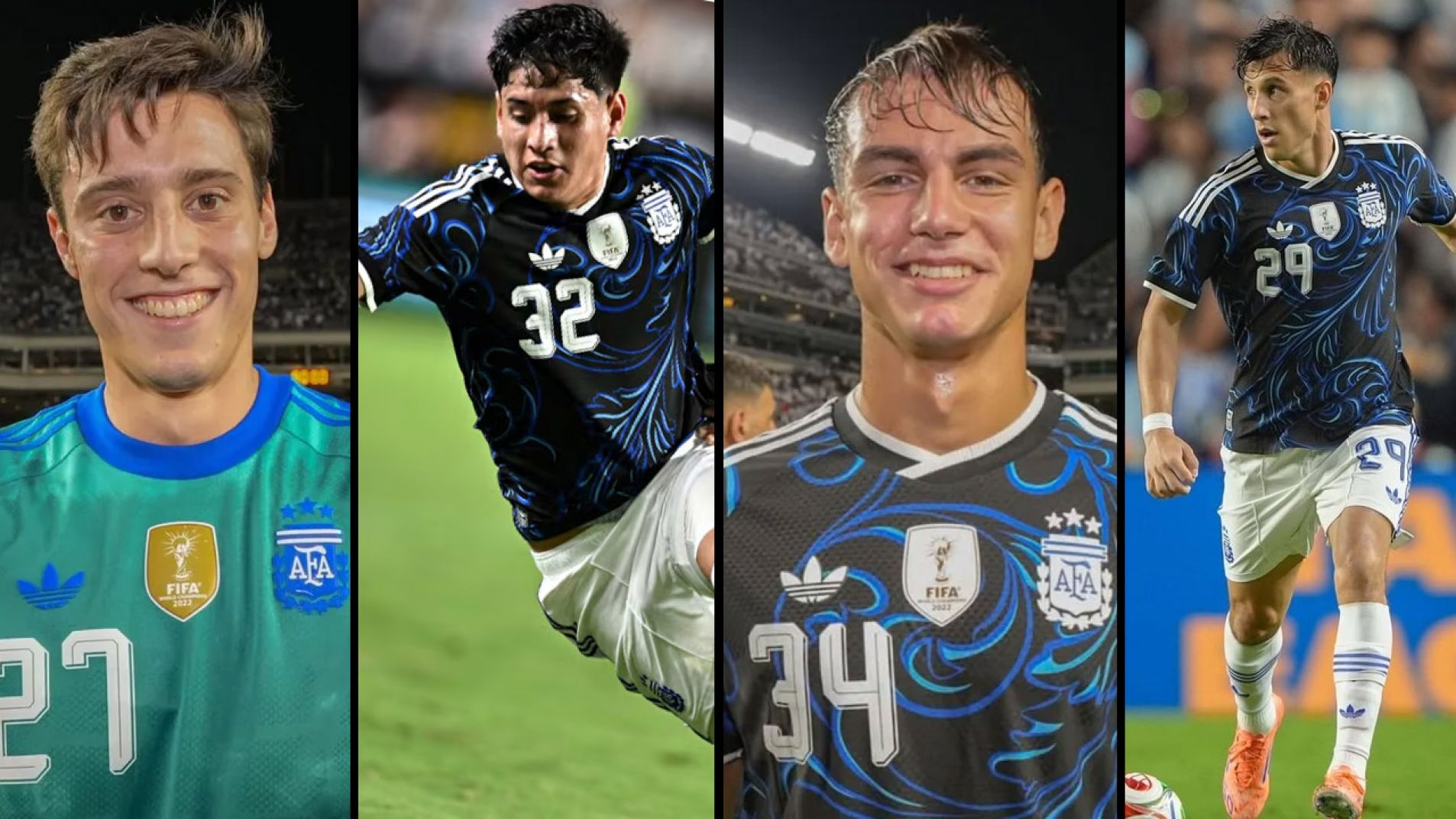 Beltrán, Aranda, Freitas y Capaldo, los cuatro que debutaron en la selección