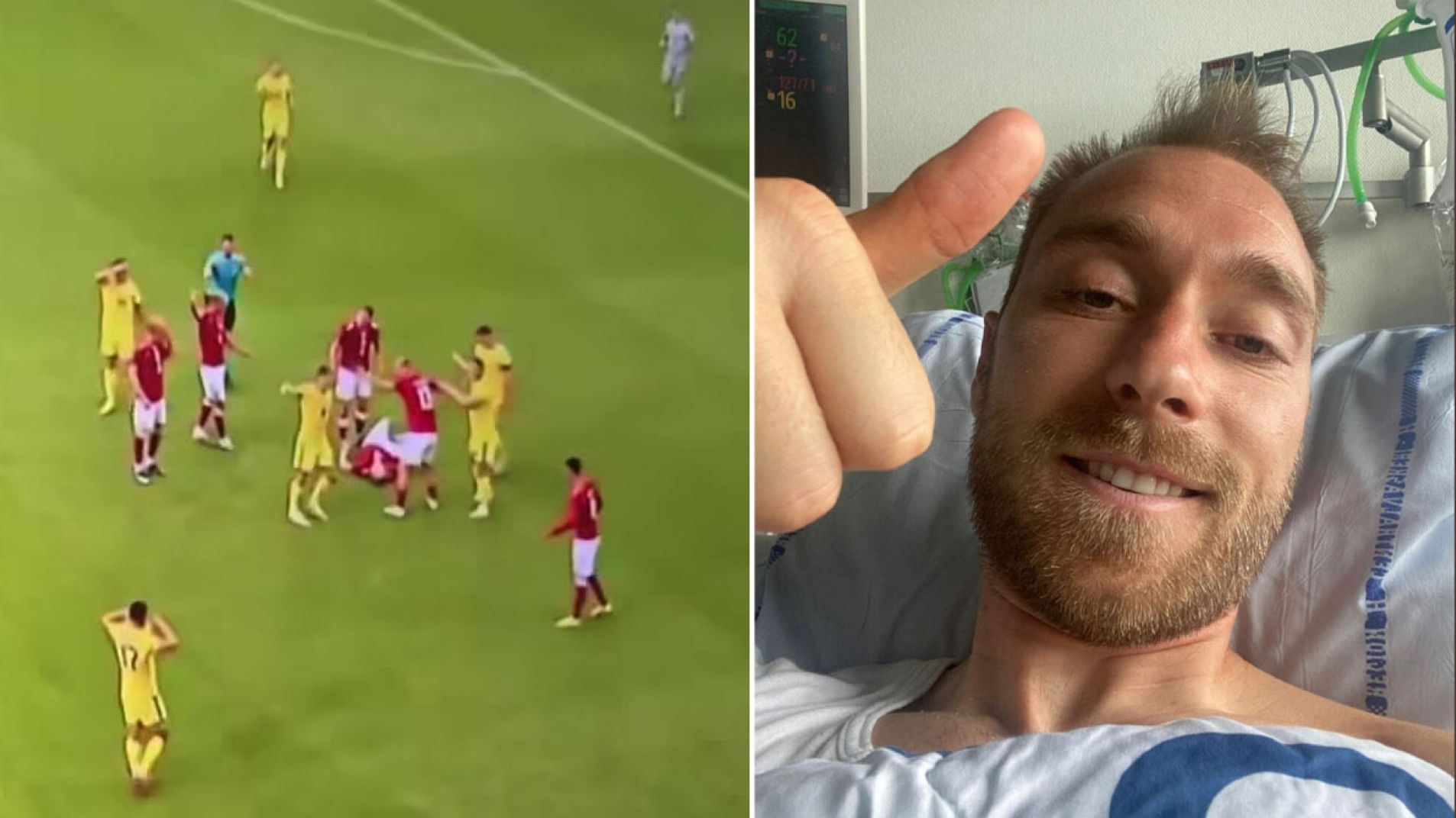 El mensaje de Christian Eriksen tras descompensarse en pleno partido ante Ucrania