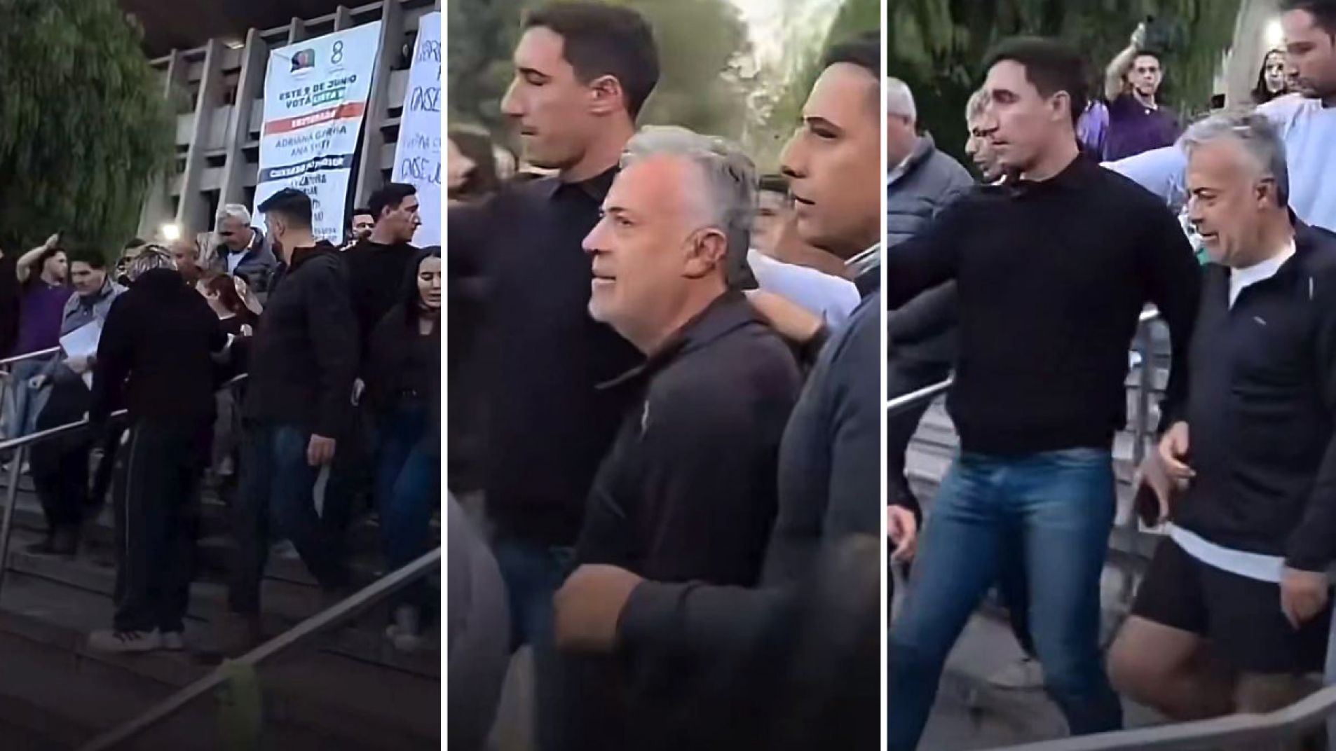 Videos: fuertes insultos de estudiantes de la UNCuyo a Cornejo