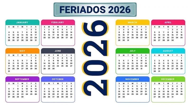 Feriados 2026: ¿Cuántos fines de semana largos nos quedan en el año?
