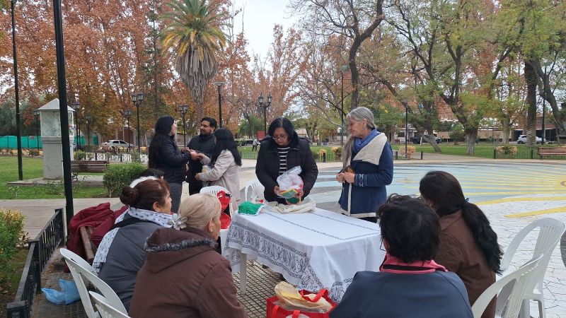 Alumnas del taller de tejido municipal realizaron una jornada abierta