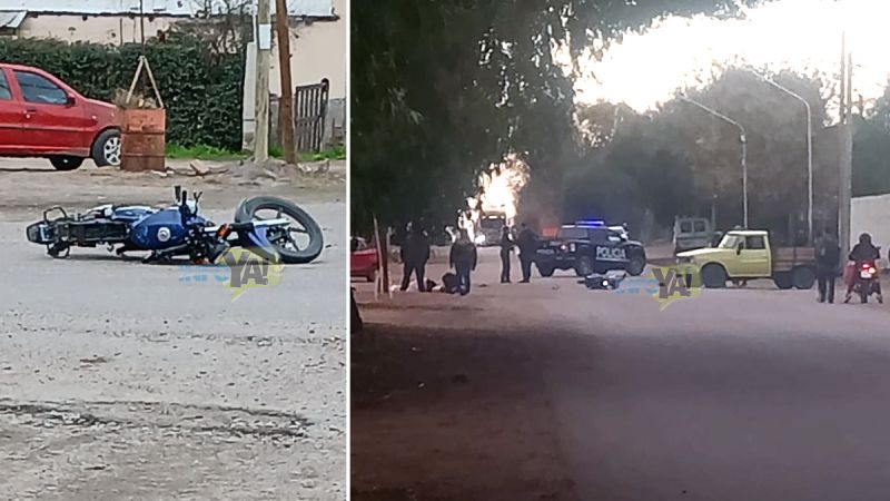Una moto y un Rastrojero chocaron de frente en Monte Comán: dos heridos