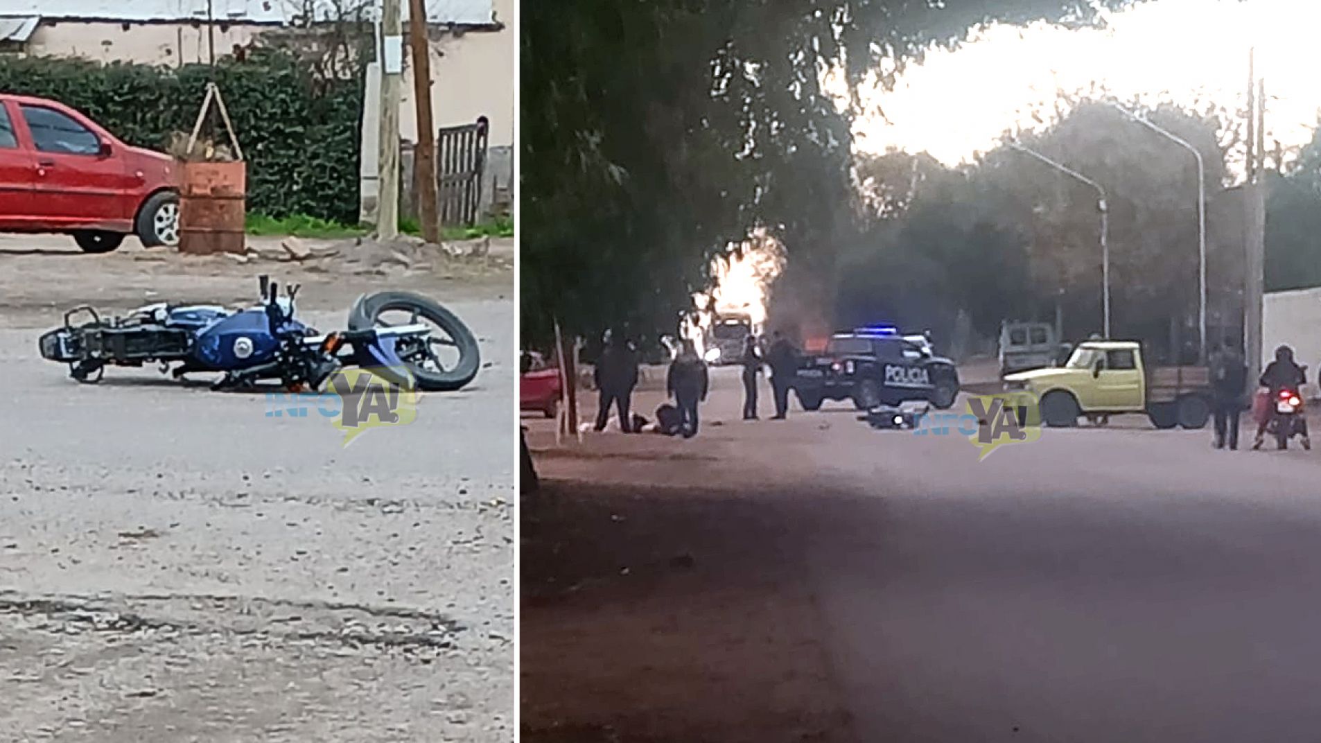 El accidente ocurrió en ruta 146 y calle Lima de Monte Comán.