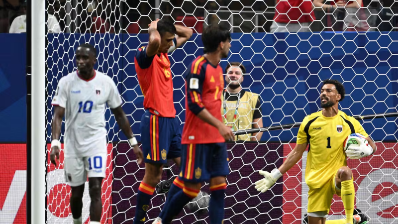 España vs. Cabo Verde: el máximo candidato chocó contra un feroz debutante